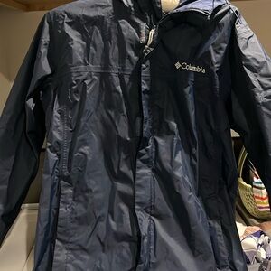 Men’s Small Columbia Navy Rain Jacket